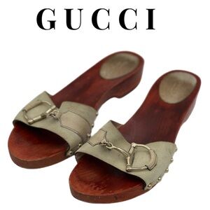 🖤 Gucci “Hassler” Horsebit Suede Leather Slides – Size 9 – Made in Italy